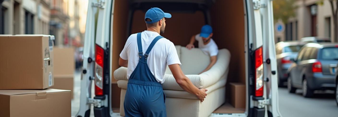 Clearance team lifting furniture